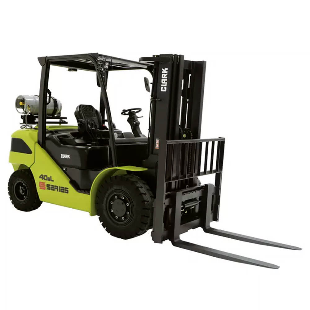 Forklift unloading commercial goods from a lorry in Luton